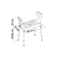 Taburete ducha con brazos Portofino