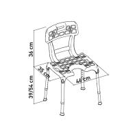 Silla ducha PORTOFINO asiento en U